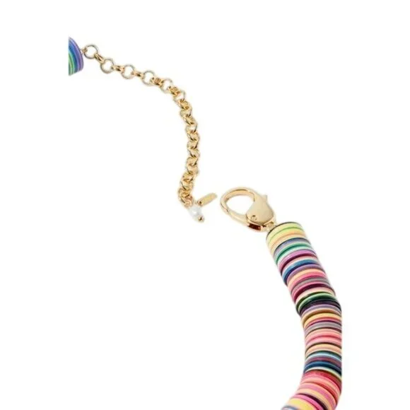 ELIOU Poma Gold-Plated, African Vinyl Bead Necklace - Picture 6 of 8